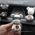 Diamond Studded Bear Portable Car Vents Aromaterapi Klip